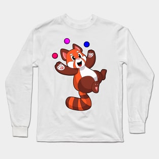 Red panda at Juggle Circus Long Sleeve T-Shirt